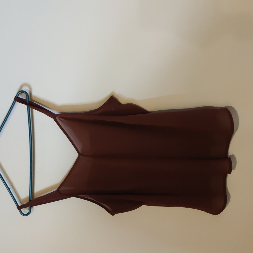 avenue Brown Thin Strapped Shell Size 18/20